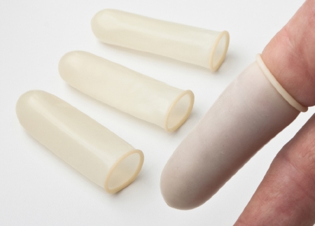 Finger Cot Tech-Med® Small Powder Free Latex Non .. .  .  